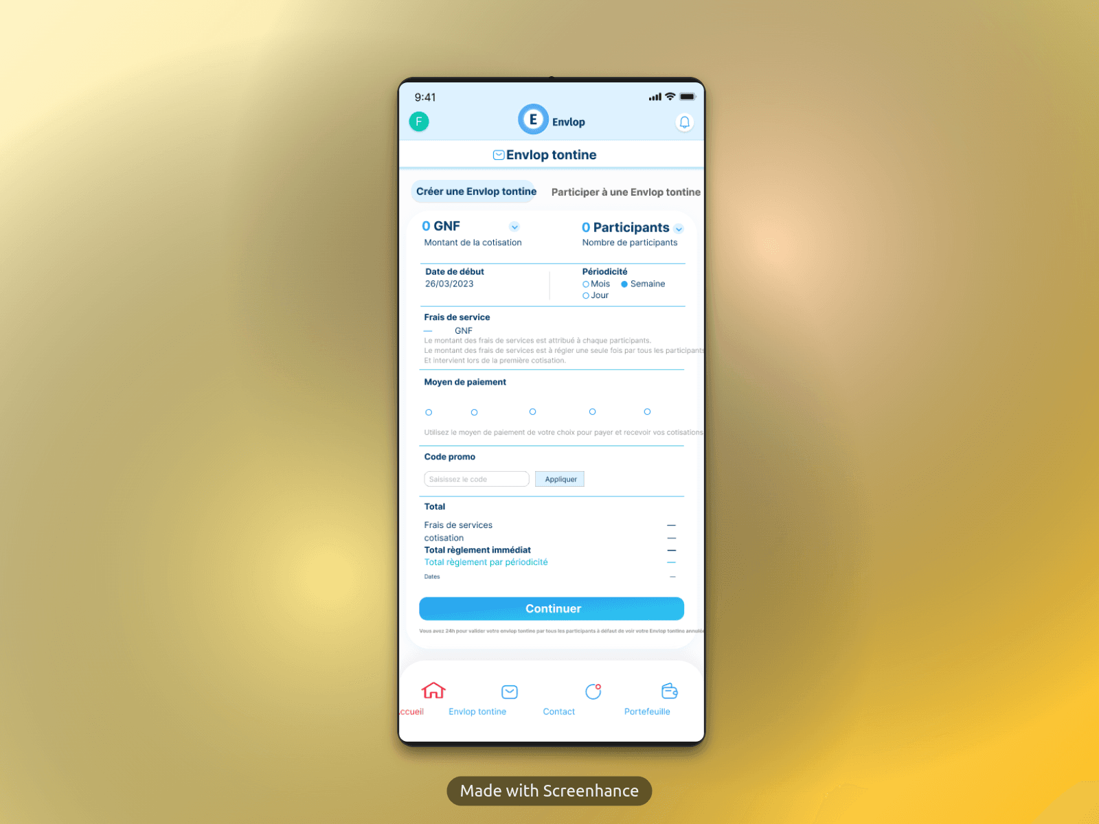 Application Mobile de Tontine Africaine