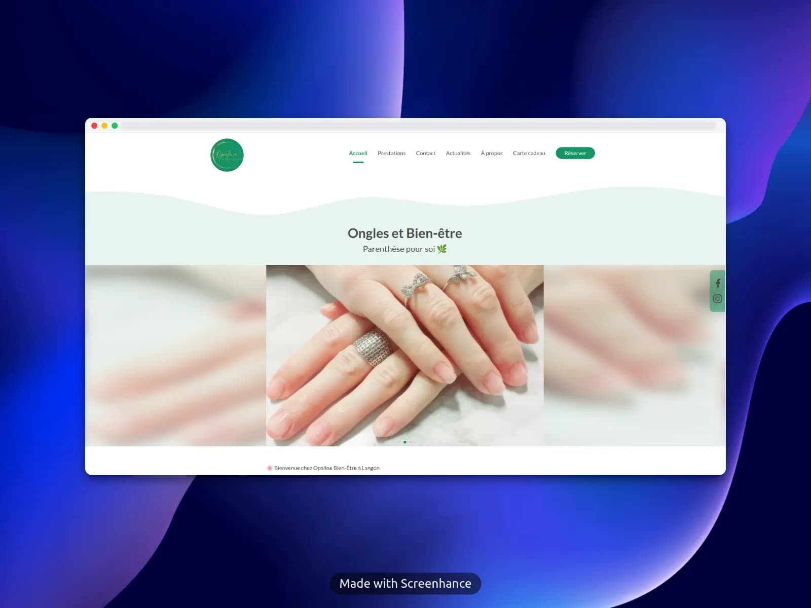 Opaline Bien-Être : Application web de prestation de services pour les soins destinés aux femmes